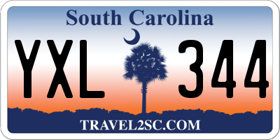 SC license plate YXL344