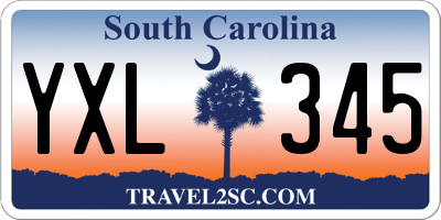 SC license plate YXL345