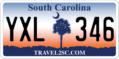 SC license plate YXL346