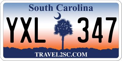 SC license plate YXL347