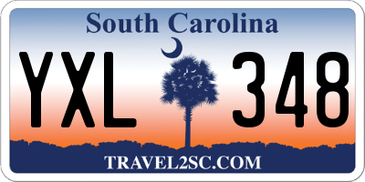 SC license plate YXL348