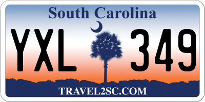 SC license plate YXL349