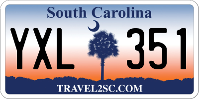 SC license plate YXL351