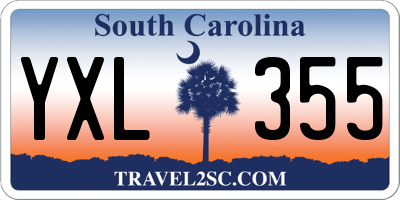 SC license plate YXL355