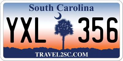 SC license plate YXL356