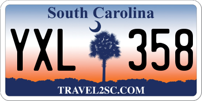 SC license plate YXL358