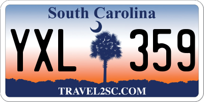 SC license plate YXL359