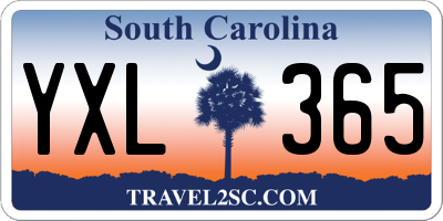SC license plate YXL365