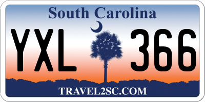 SC license plate YXL366