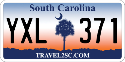 SC license plate YXL371