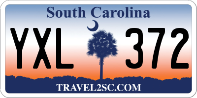 SC license plate YXL372