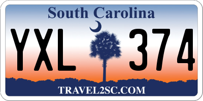 SC license plate YXL374
