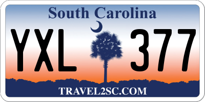 SC license plate YXL377