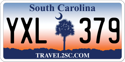 SC license plate YXL379