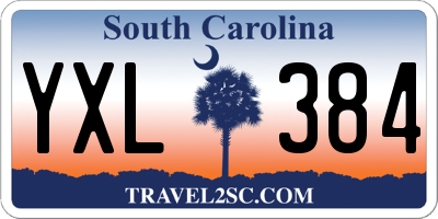 SC license plate YXL384
