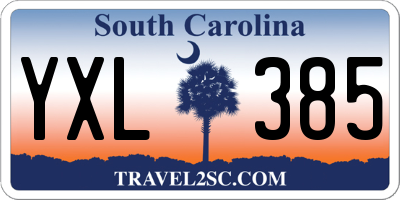 SC license plate YXL385