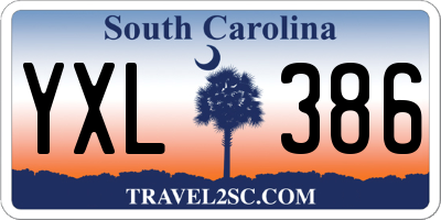 SC license plate YXL386