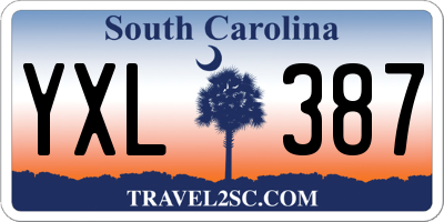 SC license plate YXL387