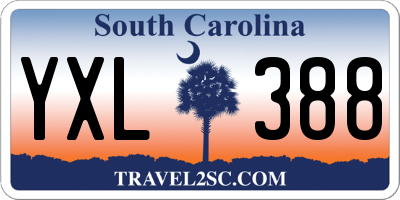 SC license plate YXL388