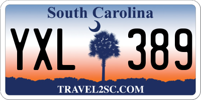 SC license plate YXL389