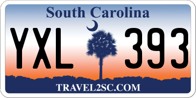 SC license plate YXL393