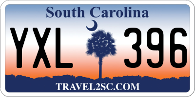 SC license plate YXL396