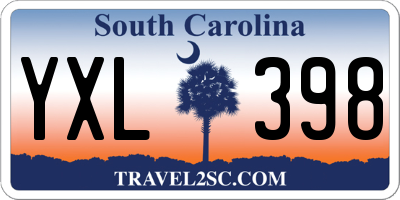 SC license plate YXL398