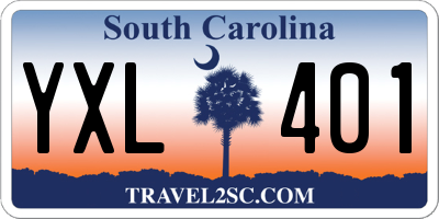 SC license plate YXL401