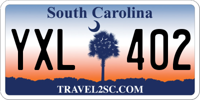 SC license plate YXL402