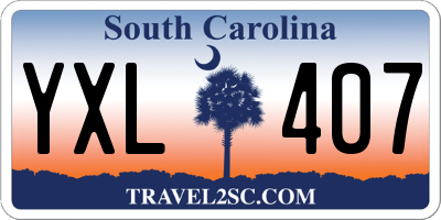 SC license plate YXL407