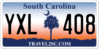 SC license plate YXL408
