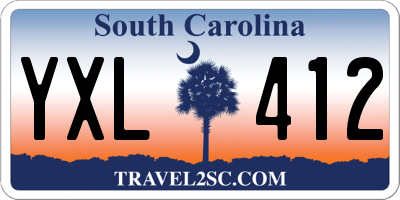 SC license plate YXL412