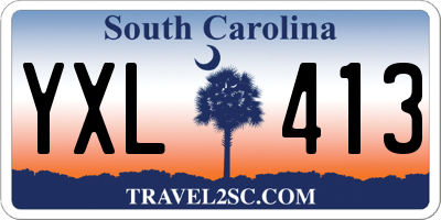 SC license plate YXL413