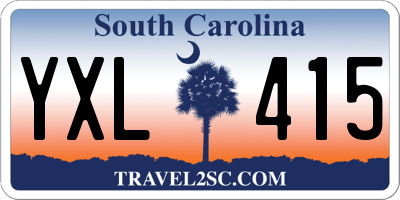 SC license plate YXL415