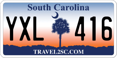 SC license plate YXL416