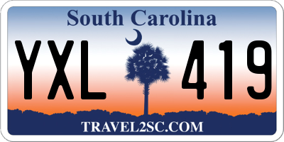 SC license plate YXL419