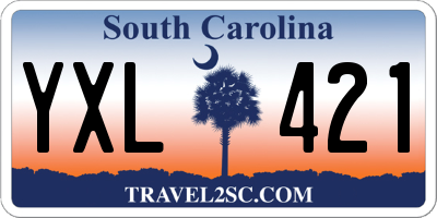 SC license plate YXL421