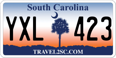 SC license plate YXL423