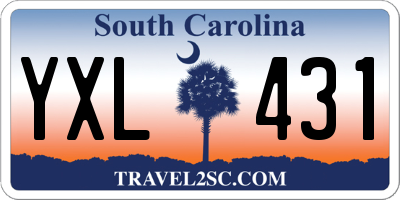 SC license plate YXL431
