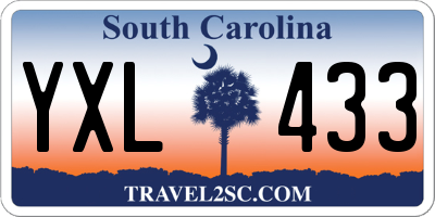 SC license plate YXL433
