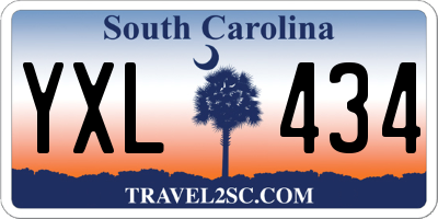SC license plate YXL434