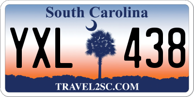 SC license plate YXL438