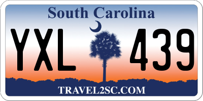 SC license plate YXL439
