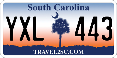 SC license plate YXL443
