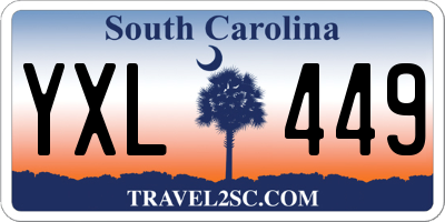 SC license plate YXL449