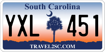 SC license plate YXL451