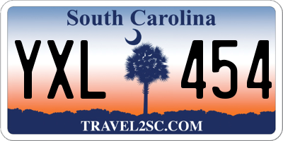 SC license plate YXL454