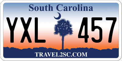 SC license plate YXL457