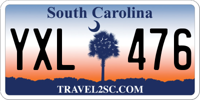 SC license plate YXL476