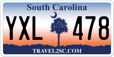 SC license plate YXL478